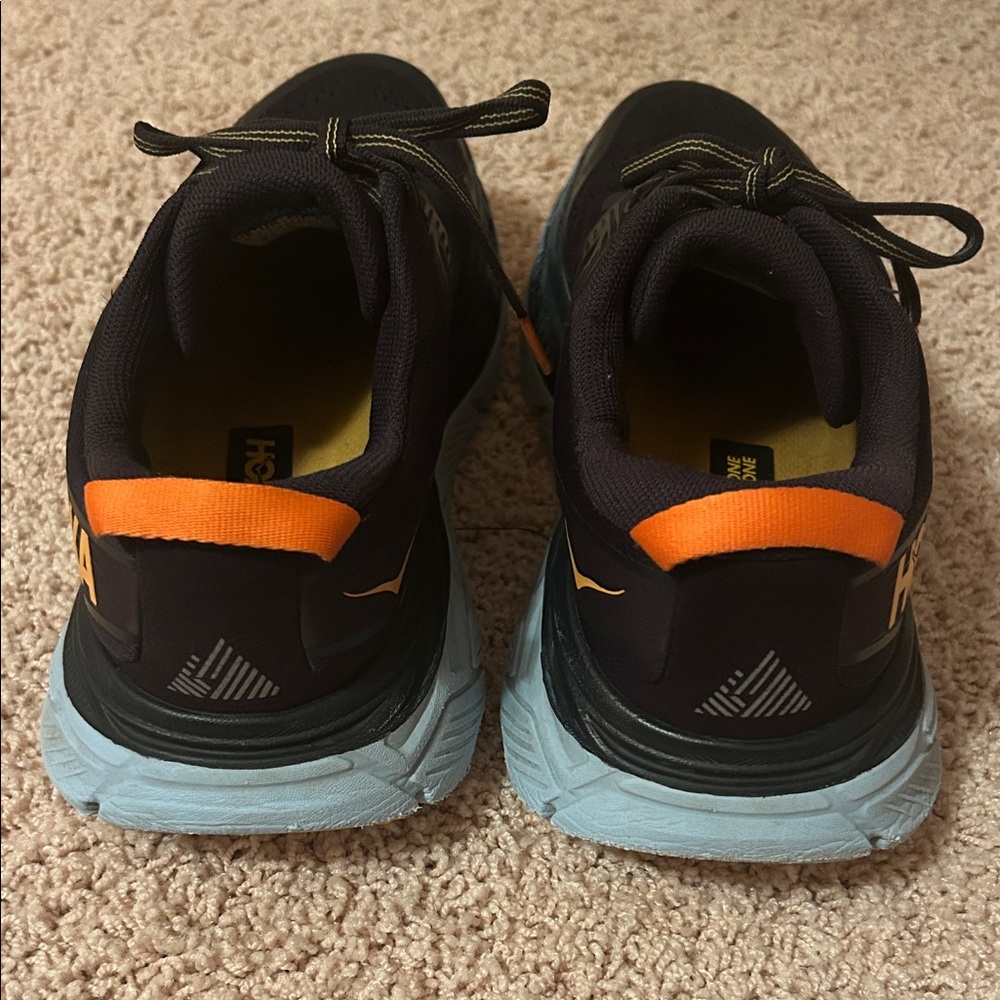 Hoka Stinson ATR 6 Navy Blue and Orange US size 8/ EU Size 41 1/3 - Picture 4 of 9